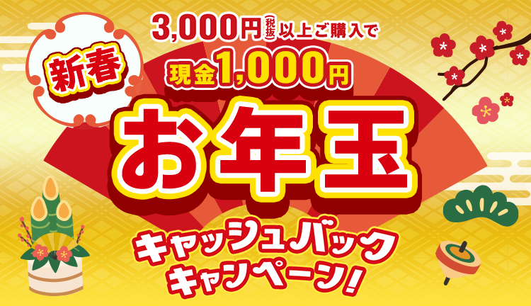 新春お年玉キャッシュバックキャンペーン